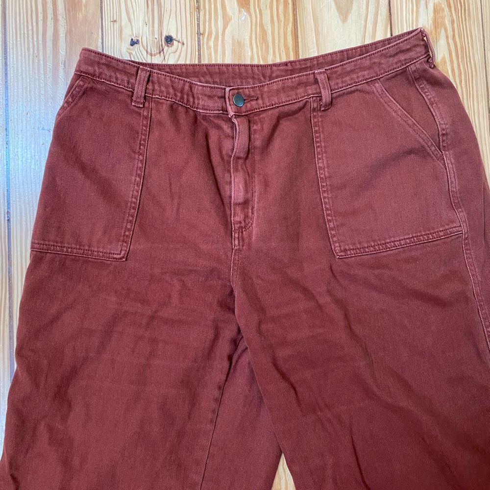 Universal thread size 18 rust wide leg pants
